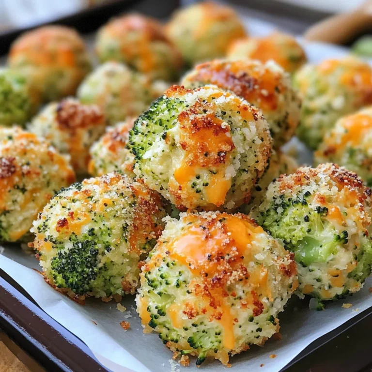 Baked Broccoli Cheese Balls