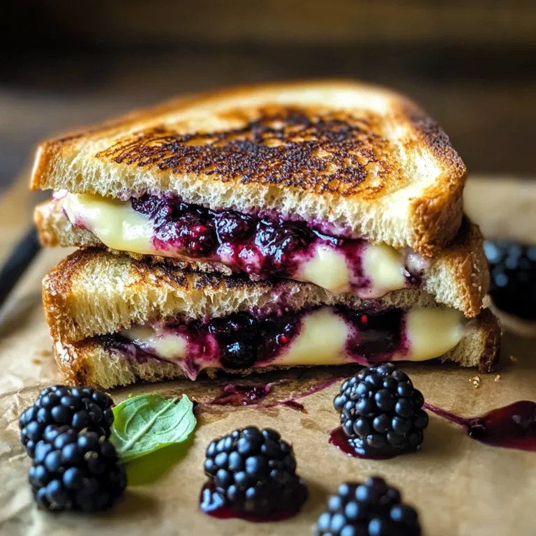 Balsamic Blackberry Brie Grilled Cheese