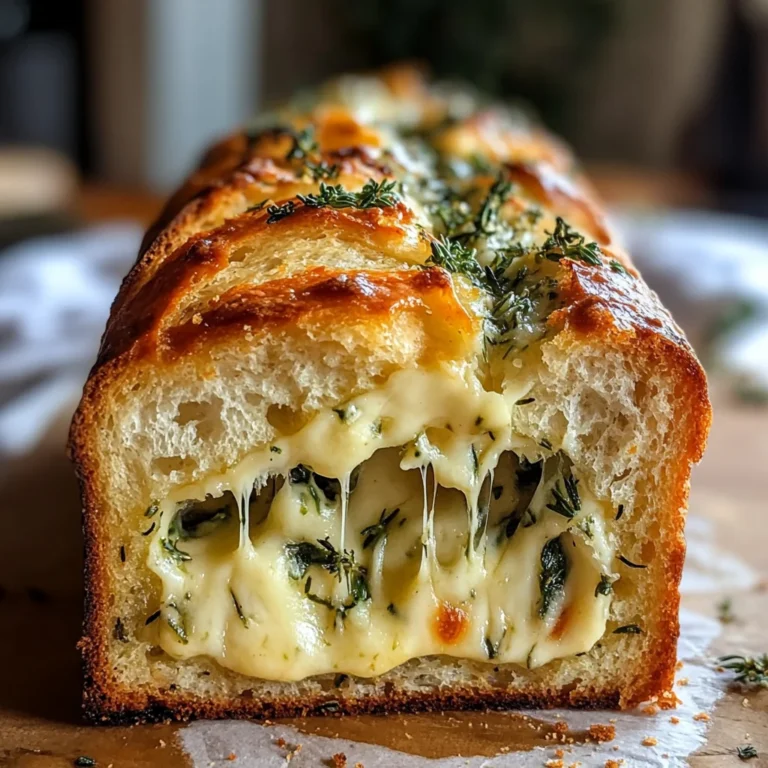Cheese, Herb & Garlic Quick Bread (No Yeast)