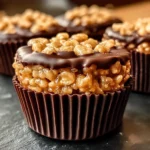 Chocolate Peanut Butter Rice Krispie Cups