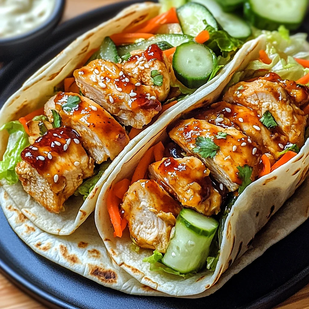 Firecracker Chicken Wraps