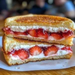 Fried Strawberry Cheesecake Sandwiches