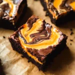 Halloween Cream Cheese Swirl Brownies