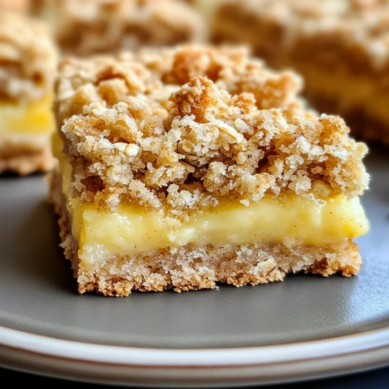Lemon Oatmeal Crumble Bars