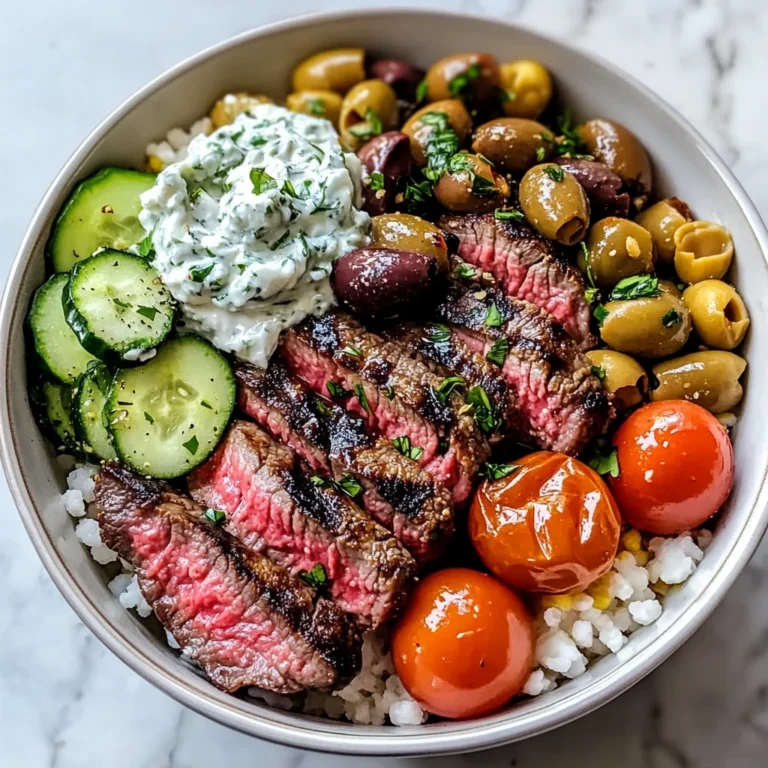 Mediterranean Steak Bowl Recipe