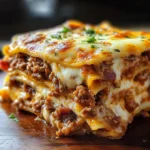 Parmesan Garlic Turkey Bacon Cheeseburger Lasagna Recipe