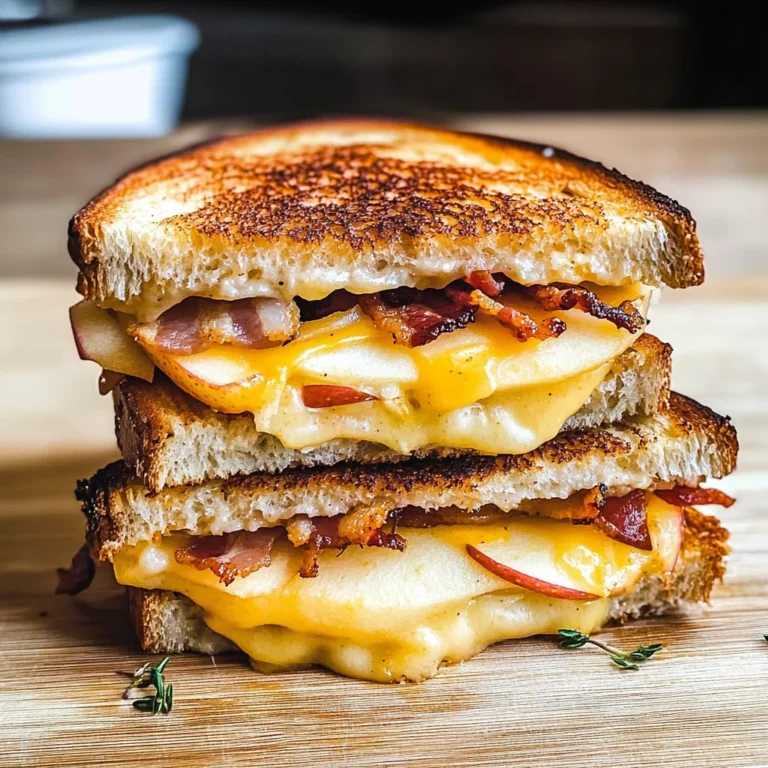 Apple Bacon and Cheddar Grilled Cheese