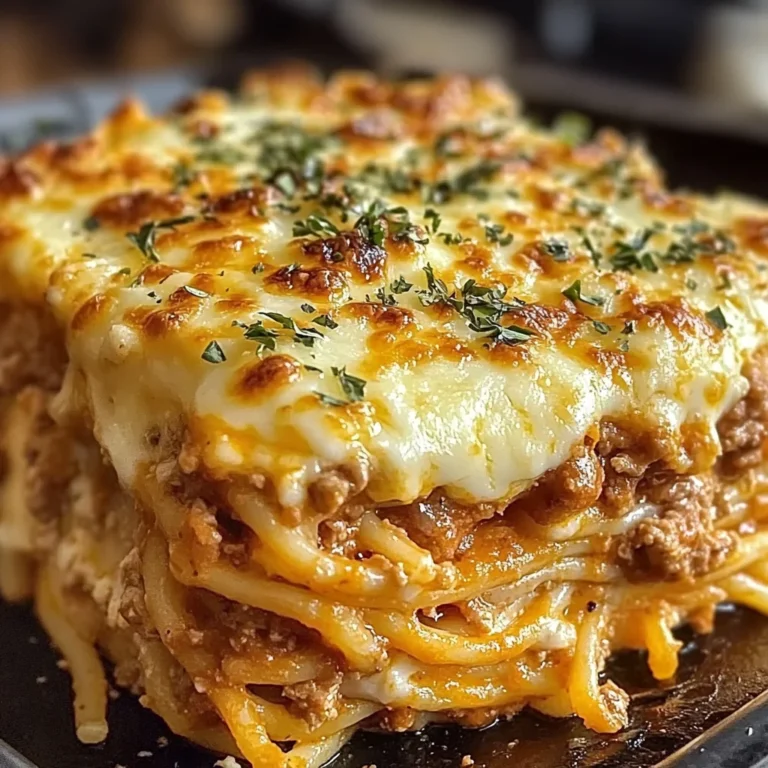 Baked Cream Cheese Spaghetti Casserole