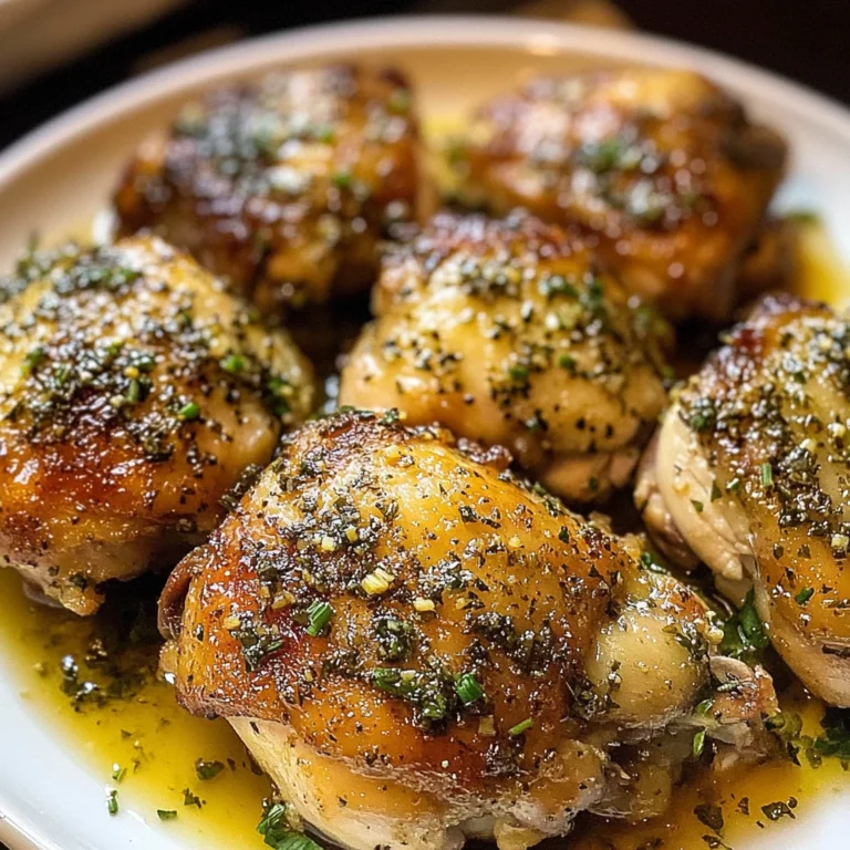 Baked Italian Chicken Thighs