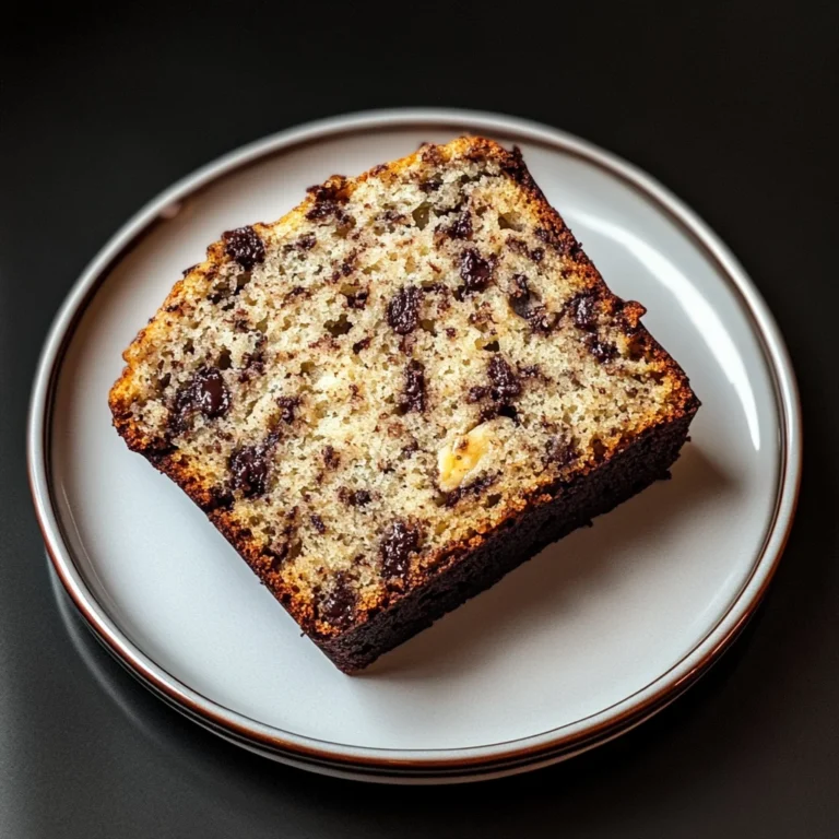 Banana Bread Recipe with Chocolate Chips