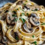 Caramelized Leek and Mushroom Gruyere Pasta
