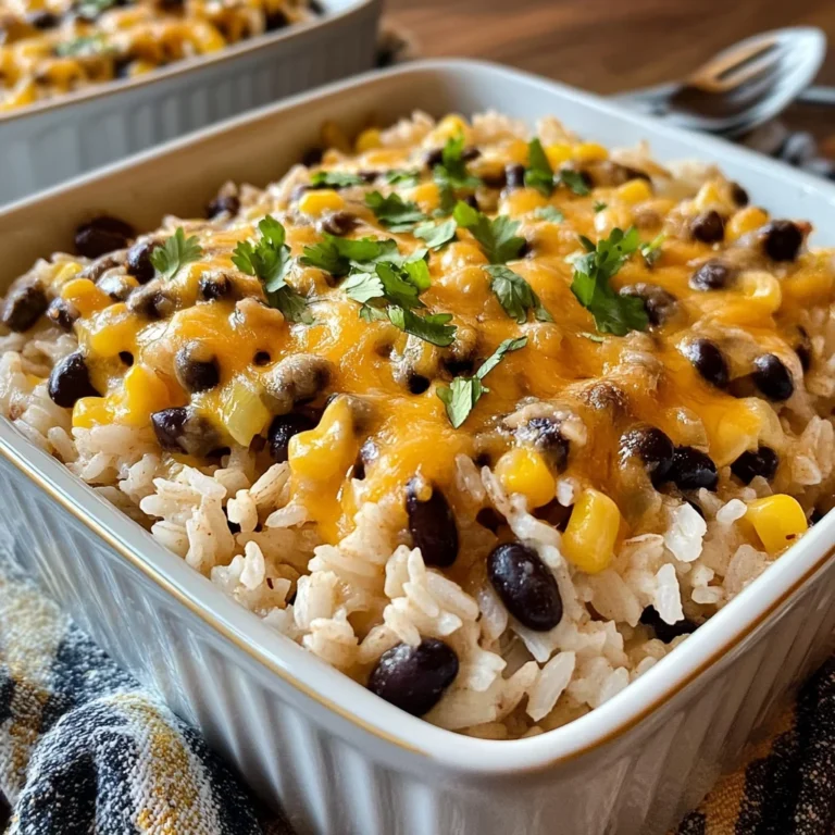 Cheesy Black Beans and Rice