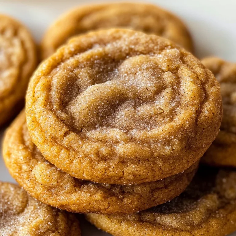 Chewy Pumpkin Snickerdoodle Cookies