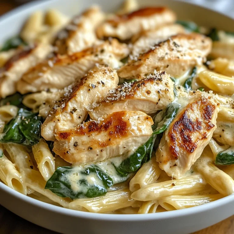 Chicken Spinach Penne
