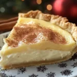 Christmas Eve Cinnamon-Vanilla Creamy Custard Pie Recipe – Festive & Delicious