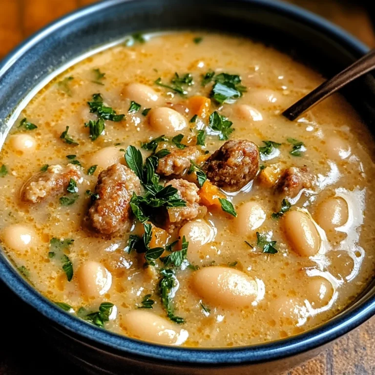 Creamy Bean Soup with Sausage