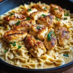 Creamy Cajun Chicken Bowtie Pasta Skillet