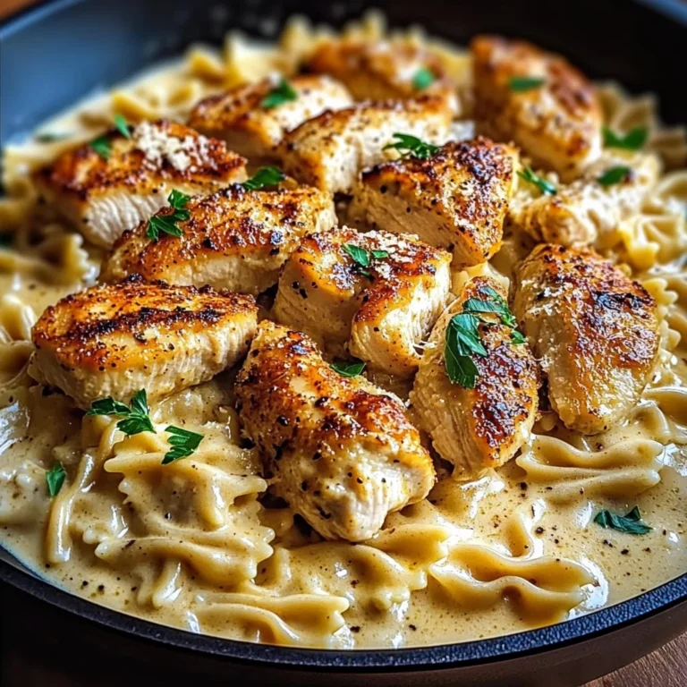 Creamy Cajun Chicken Bowtie Pasta Skillet