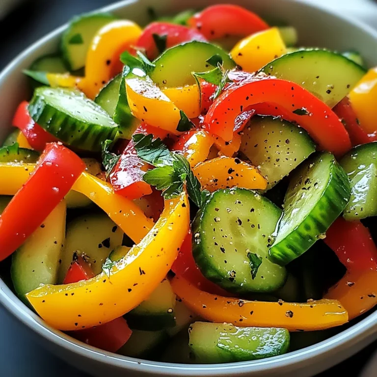 Cucumber Sweet Pepper Salad