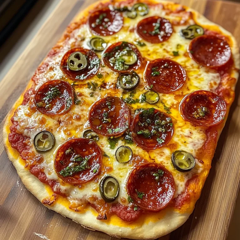 Delicious Hot Honey Flatbread Pizza