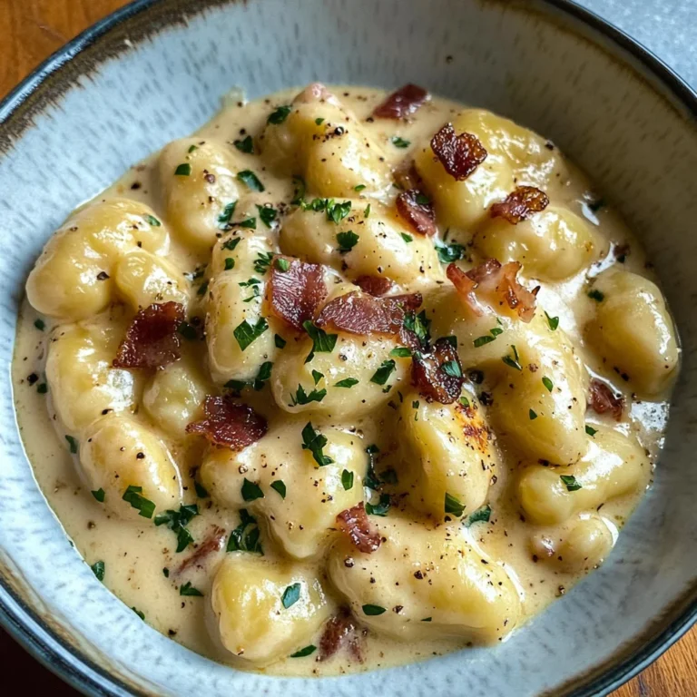 Easy Creamy Brie and Bacon Gnocchi Recipe