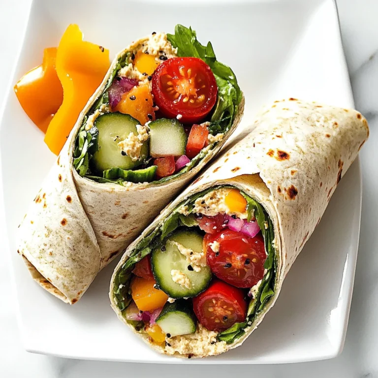 Easy Mediterranean Veggie Wraps
