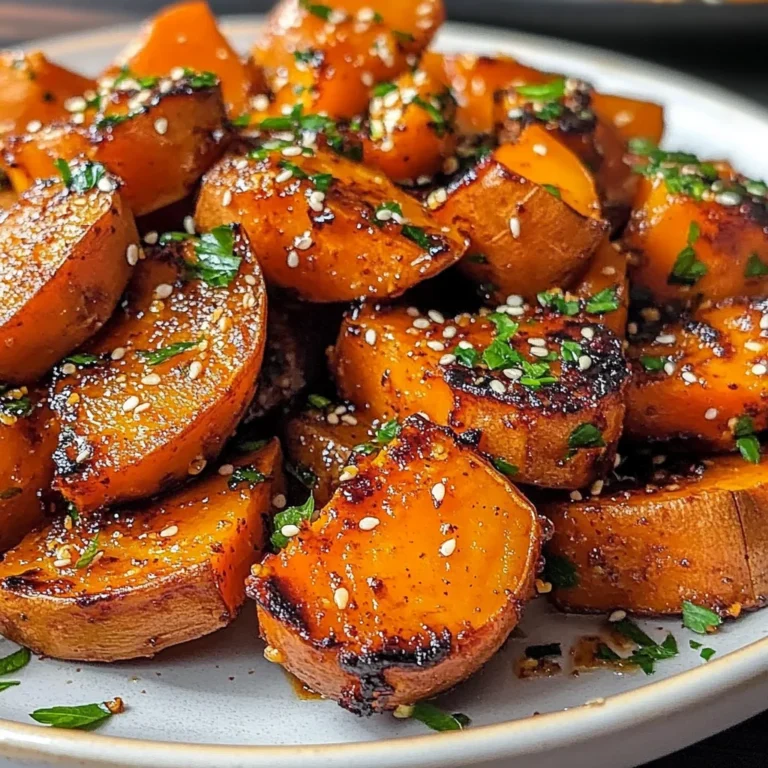 Honey Chili Smashed Sweet Potatoes