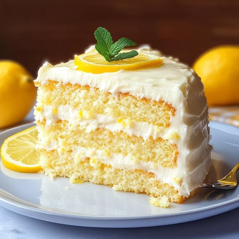 Italian Lemon Cream Cake: A Delightfully Tangy Recipe!