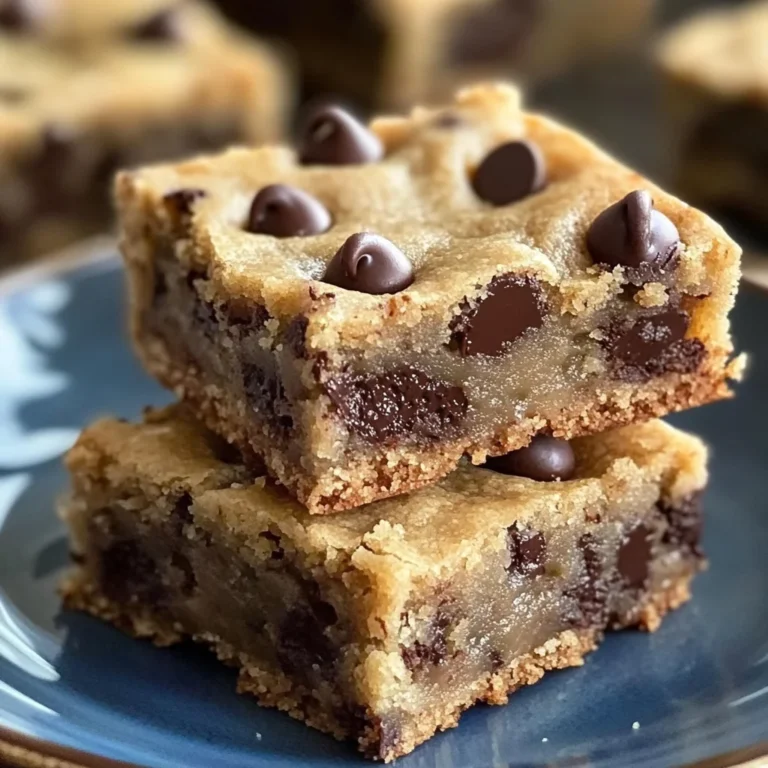 Melt-in-Your-Mouth Chocolate Chip Cookie Bars