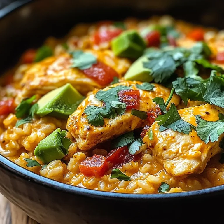 One Pot Queso Chicken and Rice : Easy Comfort Food