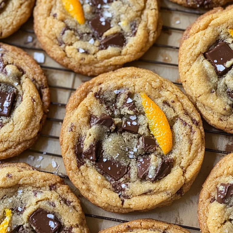 Orange Dark Chocolate Chunk Cookies Recipe