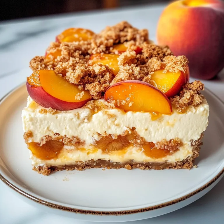 Peach Cobbler Cheesecake