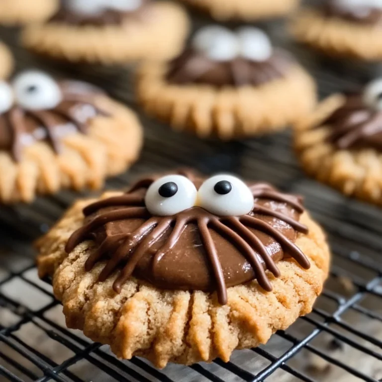 Peanut Butter Spider Cookies