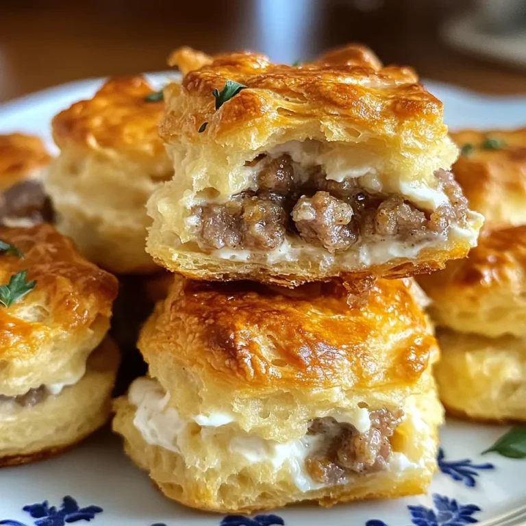 Sausage and Cream Cheese Biscuit Bites