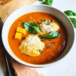 Tomato Dumpling Soup