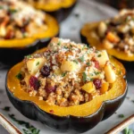 Turkey Stuffed Acorn Squash