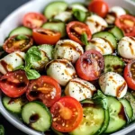 Cucumber Caprese Salad